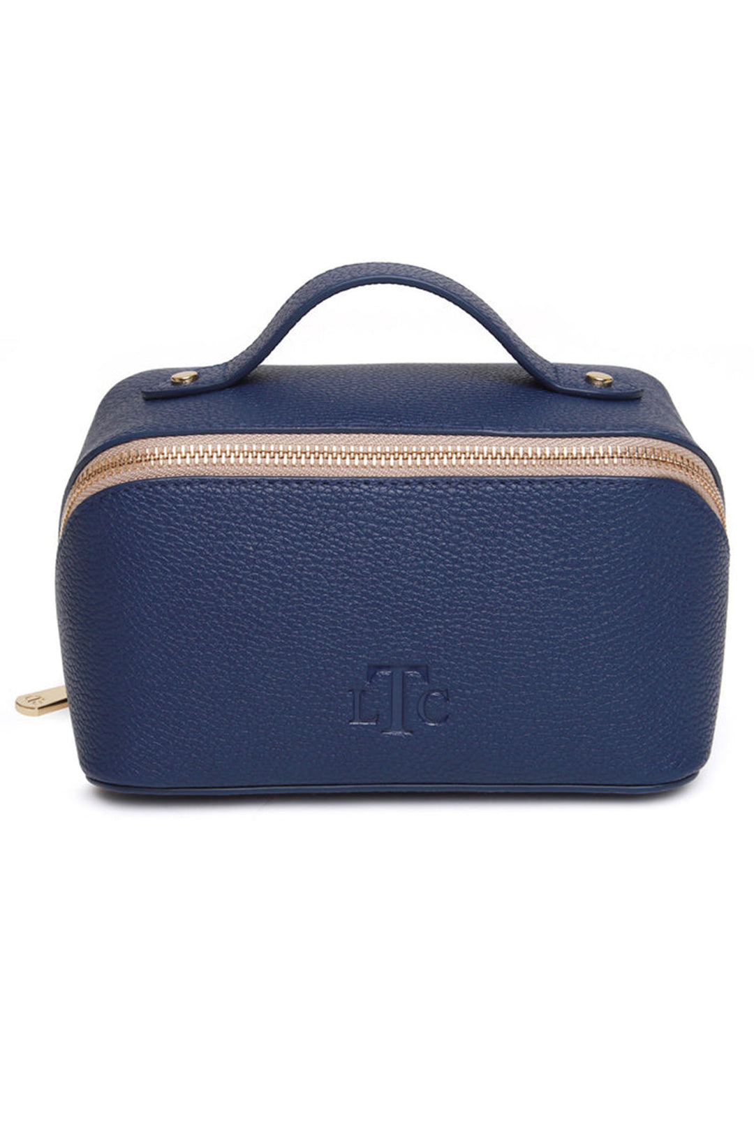 Alice Wheeler AL9025 Navy & Stone Mini Train Case - Shirley Allum Boutique