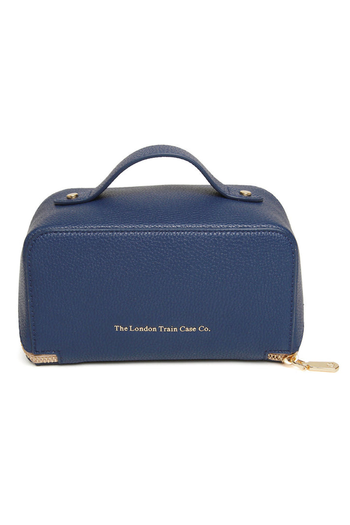 Alice Wheeler AL9025 Navy & Stone Mini Train Case - Shirley Allum Boutique