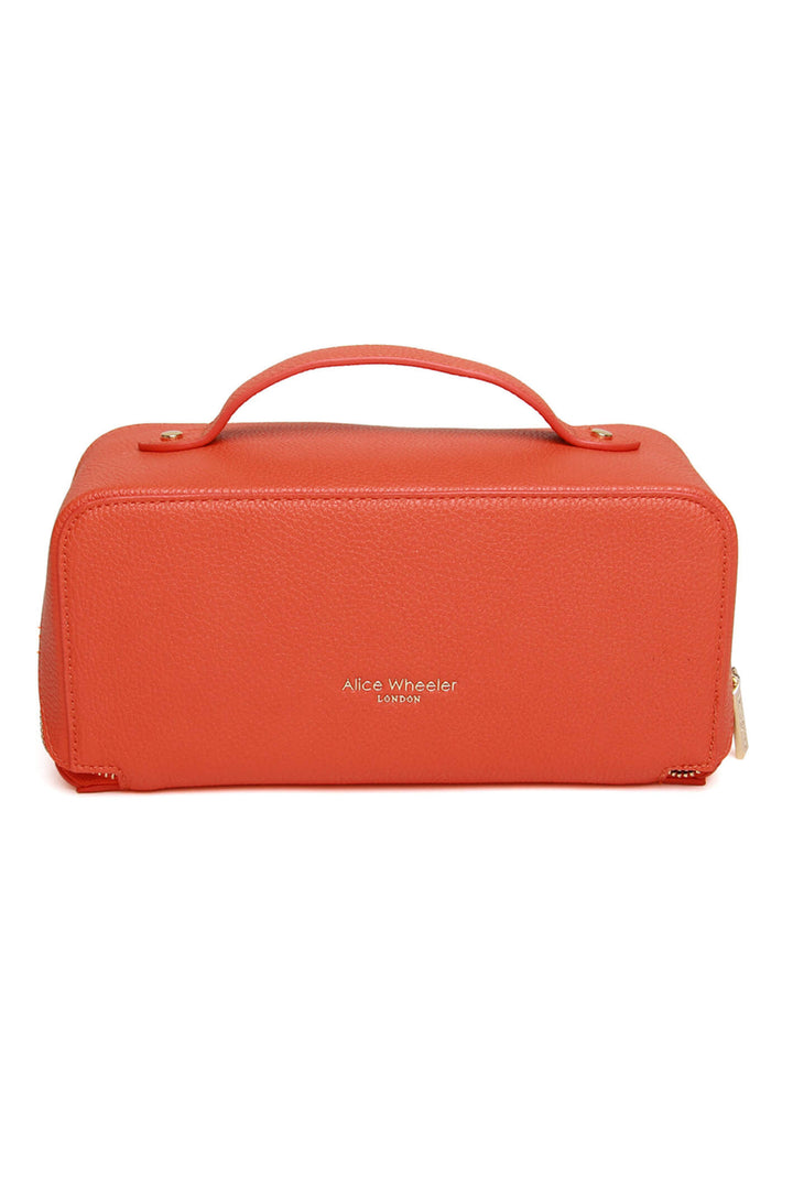 Alice Wheeler AW0260 Large Orange Train Case - Shirley Allum Boutique