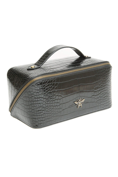 Alice Wheeler Vegan Leather Mini Crossbody Bag Bee (Black Croc):  : Fashion