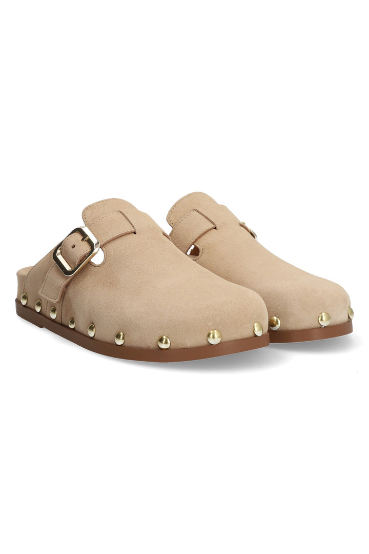 Alpe 5395 11 15 Apricot Suede Slip On Mule Clogs