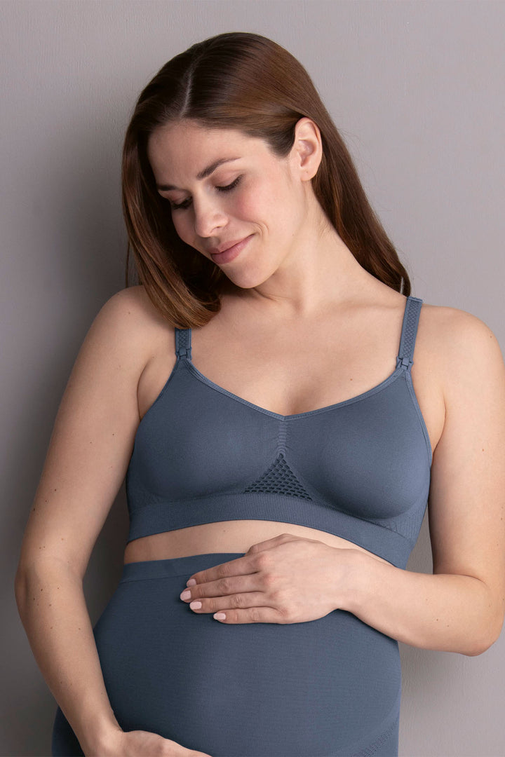 Anita 5096 469 Seamless Sky Grey Maternity Nursing Bra - Shirley Allum Boutique