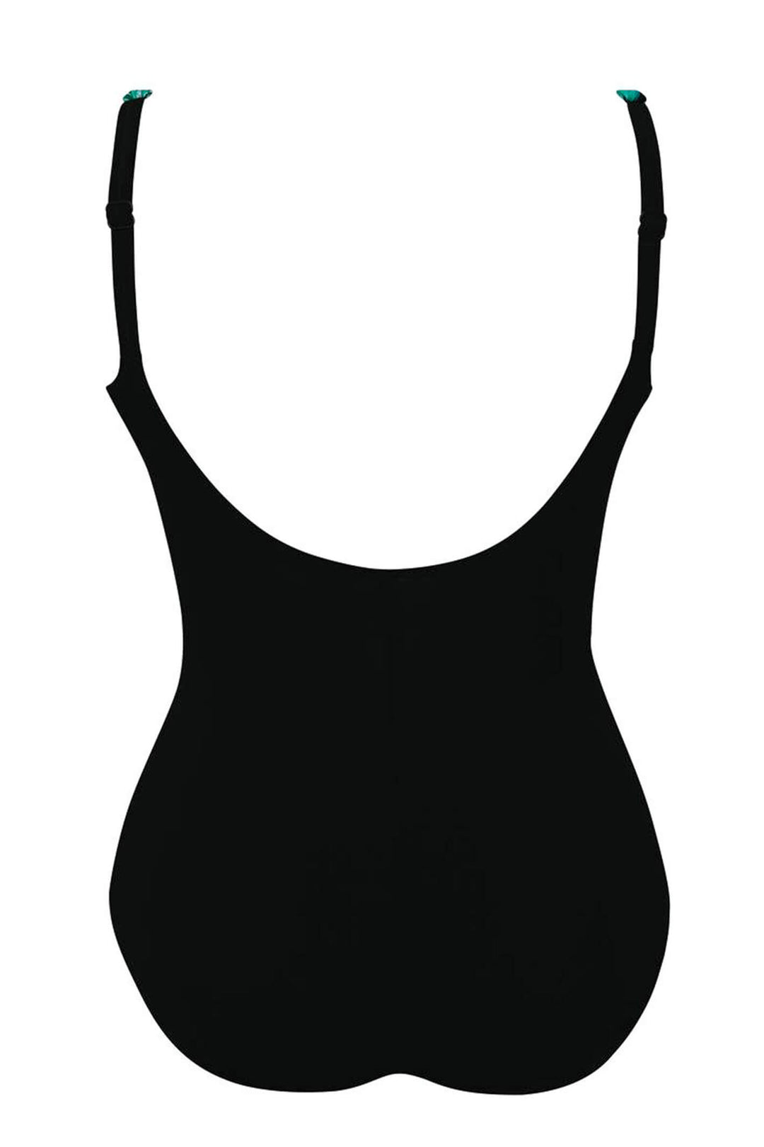 Anita 7349 826 Luella Black Emerald Tropical Print Swimsuit - Shirley Allum Boutique
