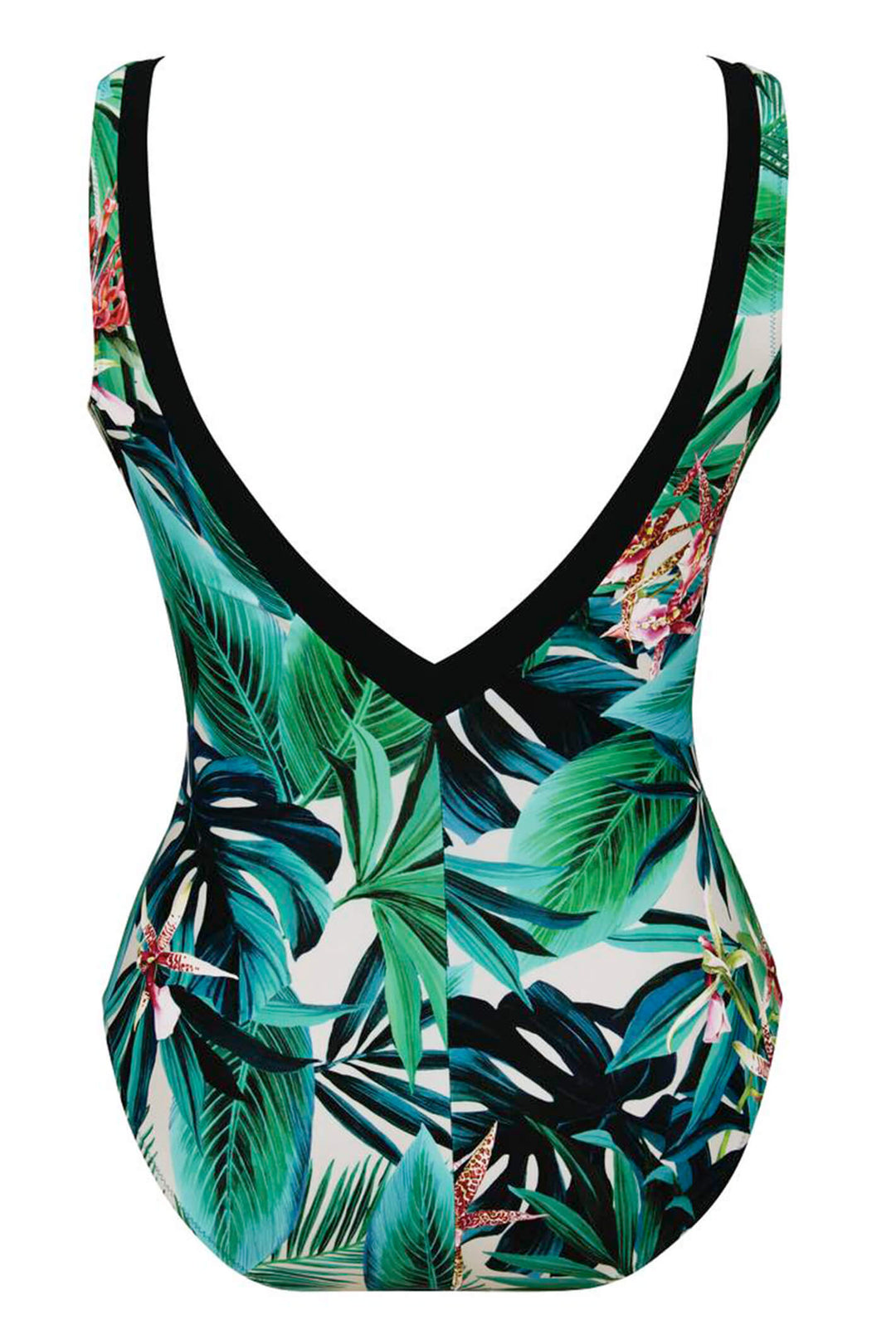 Anita 7449 826 Gabrielle Emerald Green Tropical Print Swimsuit - Shirley Allum Boutique