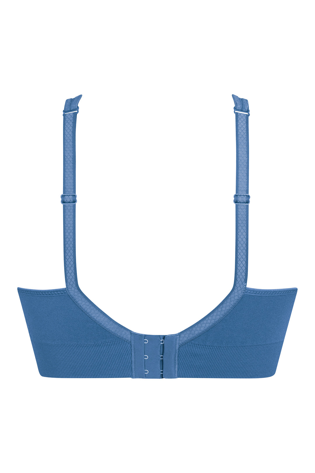 Blue bra on a white background