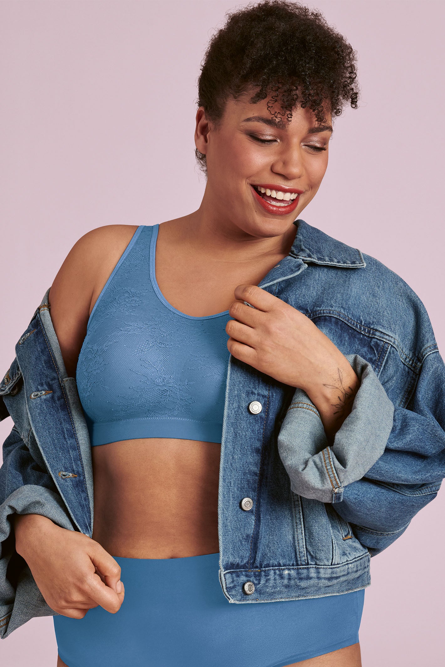 ANITA ESSENTIAL LACE BLUE HEAVEN BRALETT