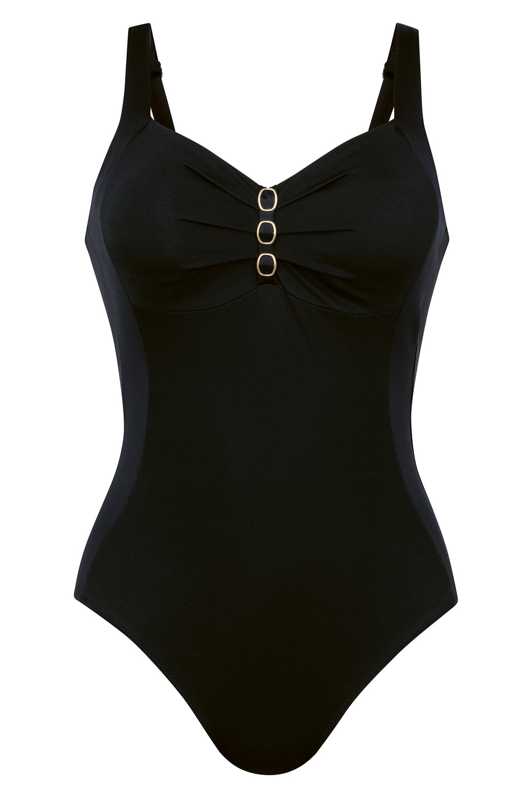 Anita Malika black swimsuit at Shirley Allum