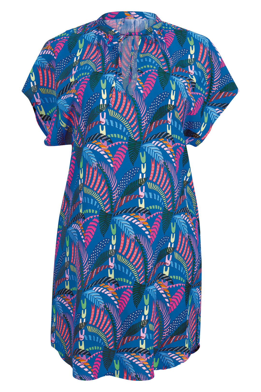 Anita M6 8122 335 Blue Sardinia Print Beach Swimwear Coverup Dress