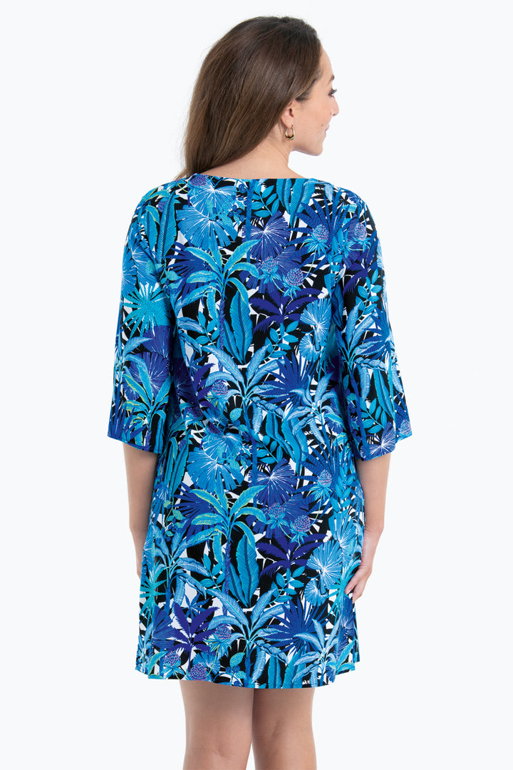 Anita M6 8602 350 Ocean Blue Print Coverup Beach Tunic