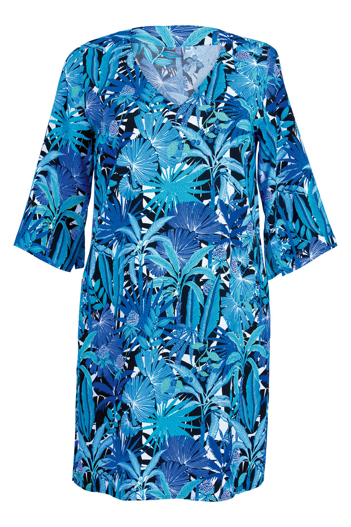 Anita M6 8602 350 Ocean Blue Print Coverup Beach Tunic