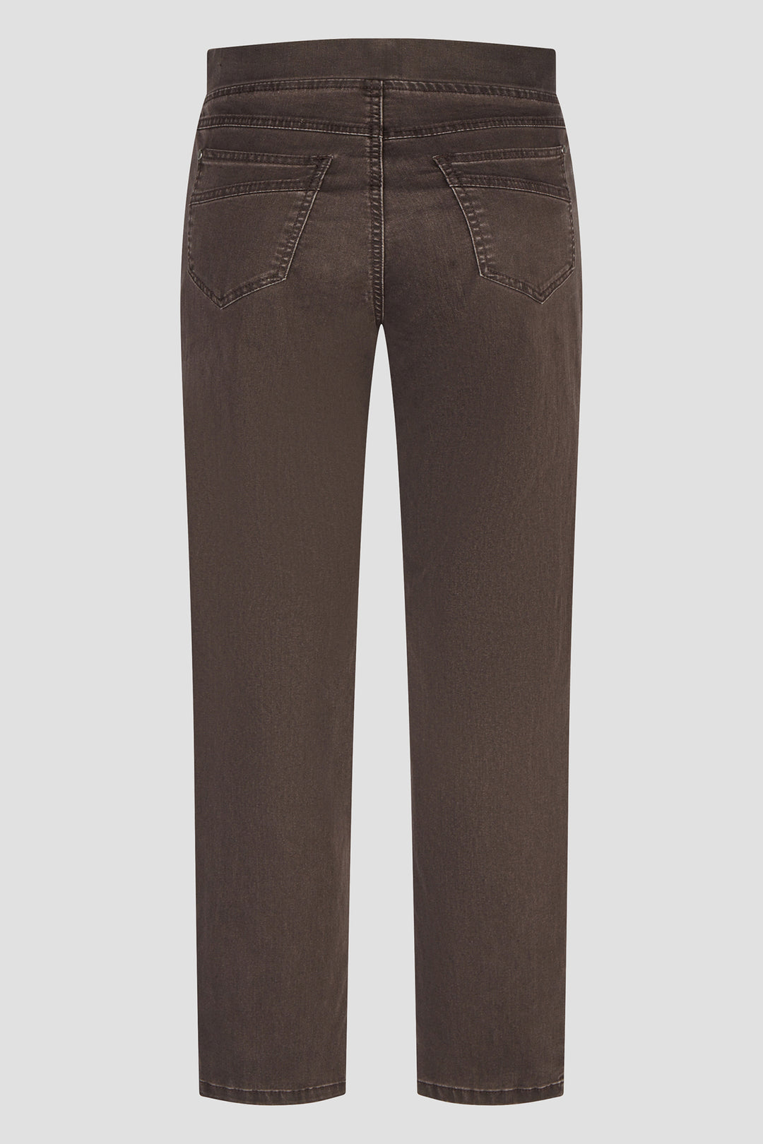Anna Montana Angelika Coffee Brown Slim Flexi Rom Jeans 1001 87, back flat