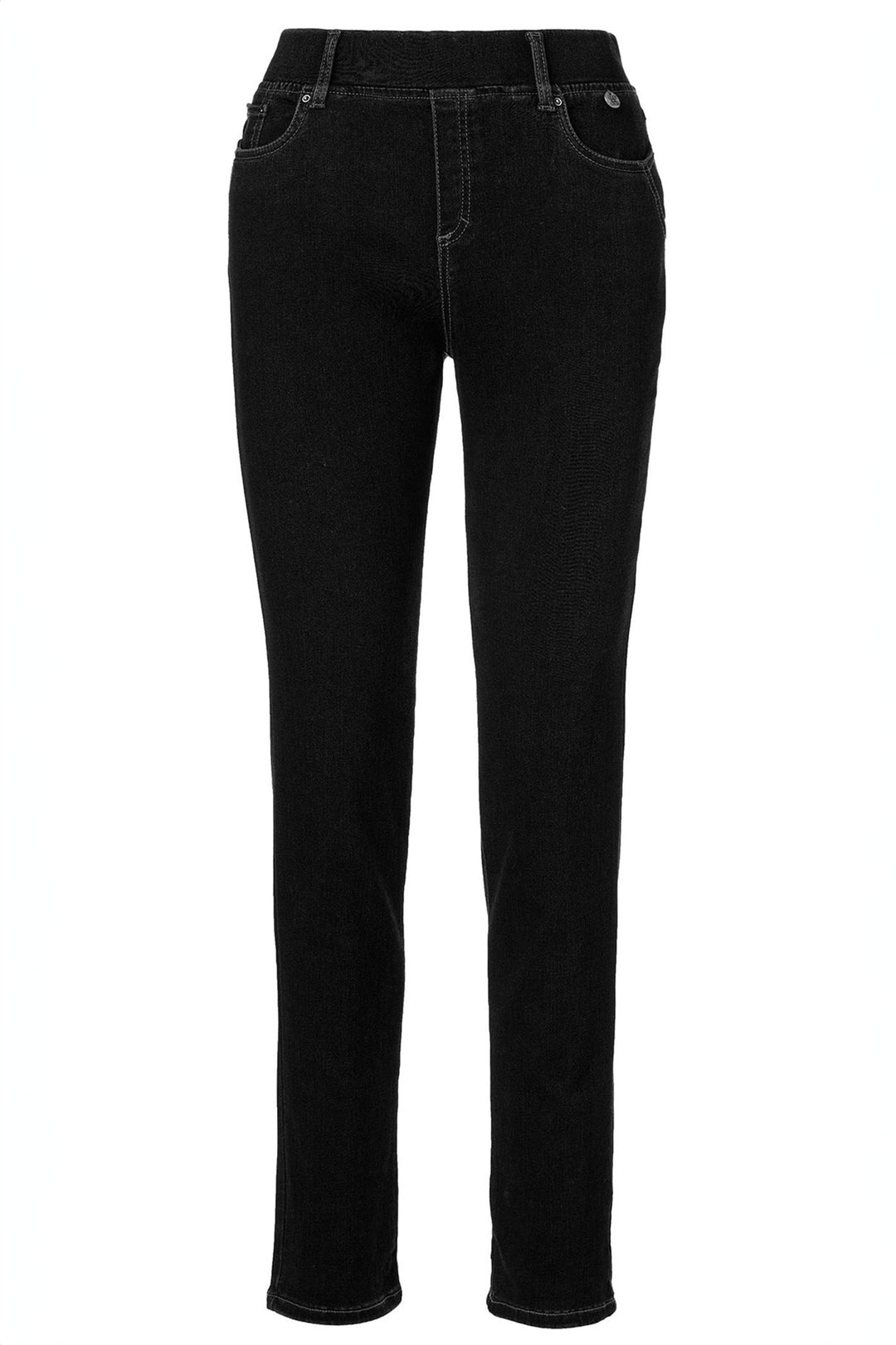 Anna Montana 1021 1 Angelika Black Thermo Slim Fit Jeans - Shirley Allum Boutique