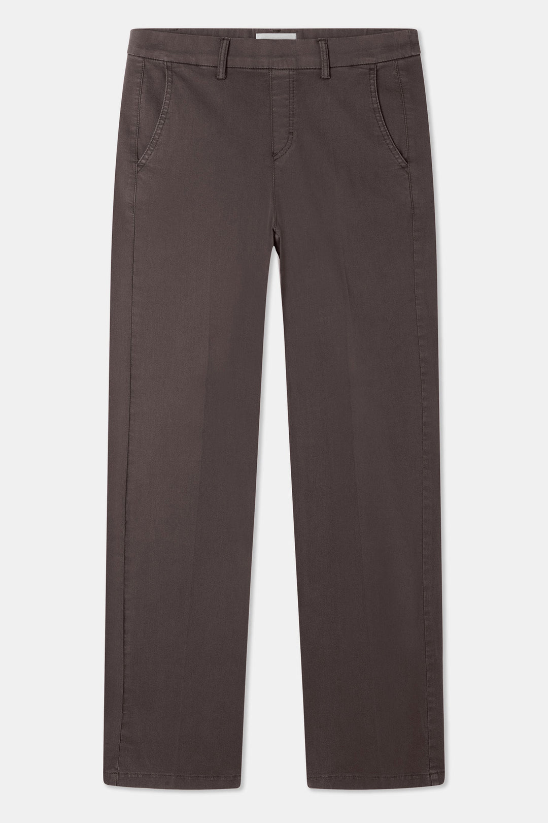 Anna Montana Mila Coffee Wide Flexi Milano Trousers 1045, front flat