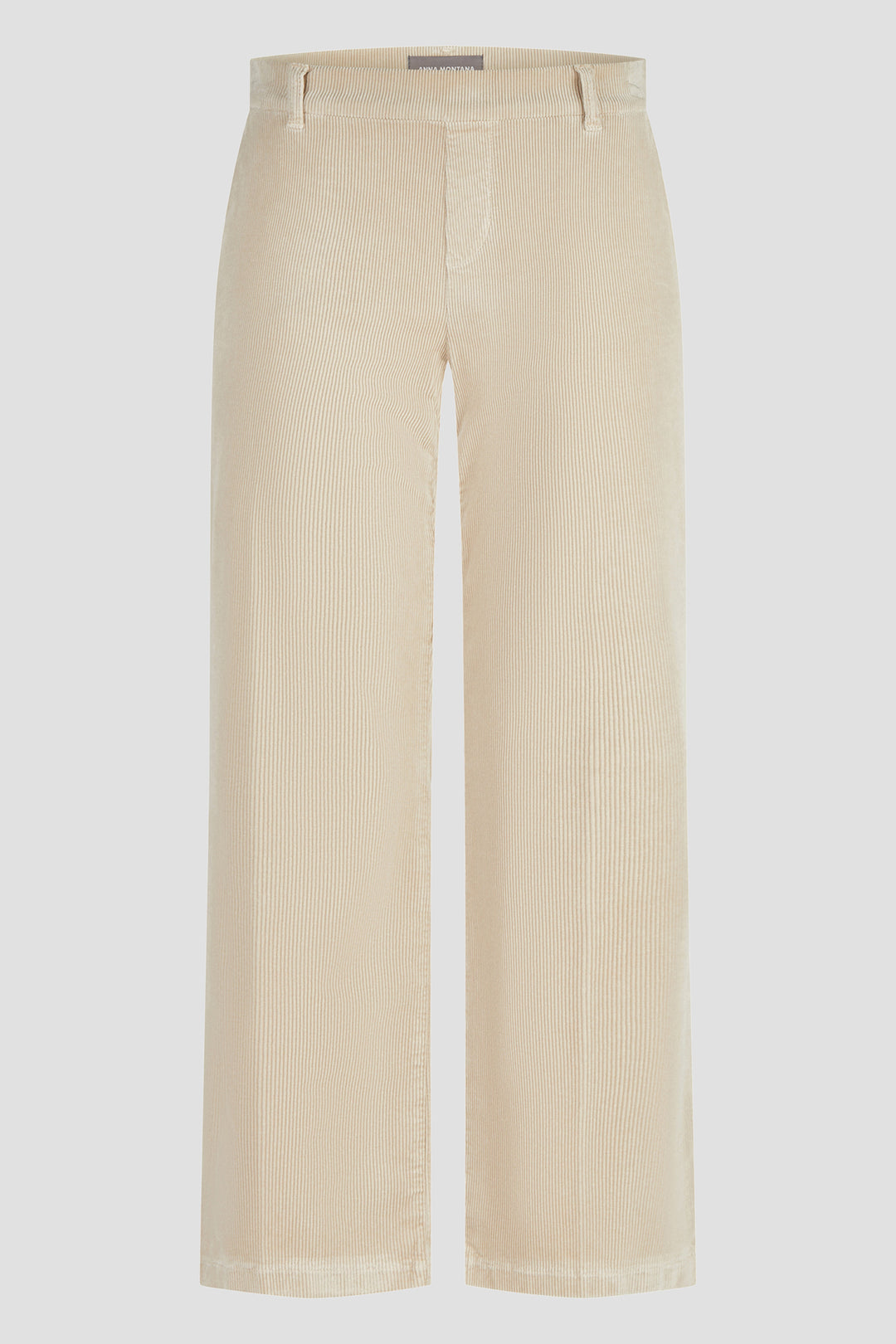 Anna Montana Mila Milky Almond Wide Flexi Genua Trousers 1070, front flat