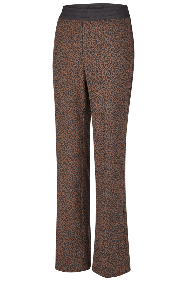 Leopard print pants on a white background