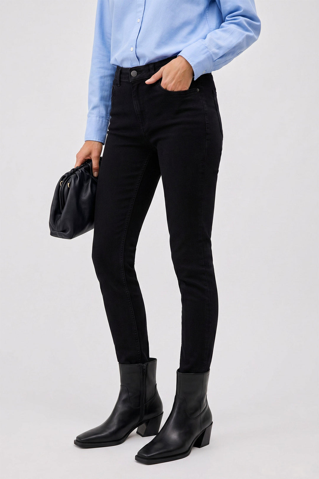 Anna Montana Angelika Black Slim Fit Magic Stretch Jeans 1975 001, worn, second view
