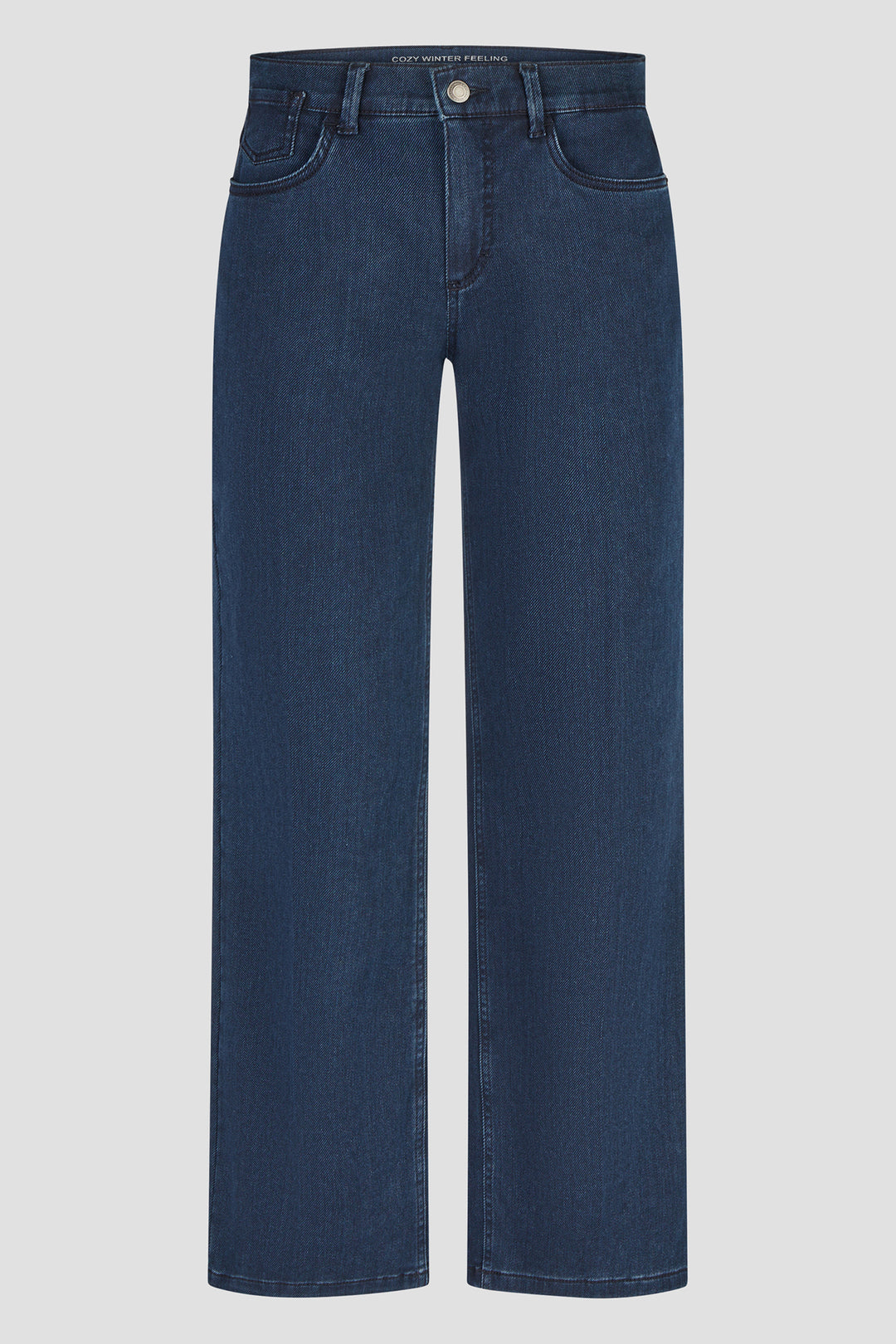 Anna Montana Mila Midnight Wide Fit Graz Trousers 5653, front flat