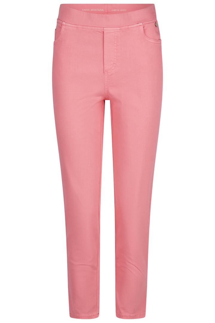 Anna Montana Angelika 1106 535 Raspberry Pink Jump In 7/8 Rom Pull On Jeans