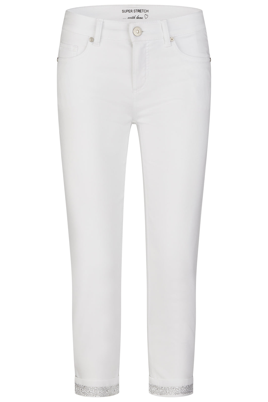 Anna Montana Jeans Angelika White Slim Fit 68 Super Stretch 1304 103 - Shirley Allum Boutique