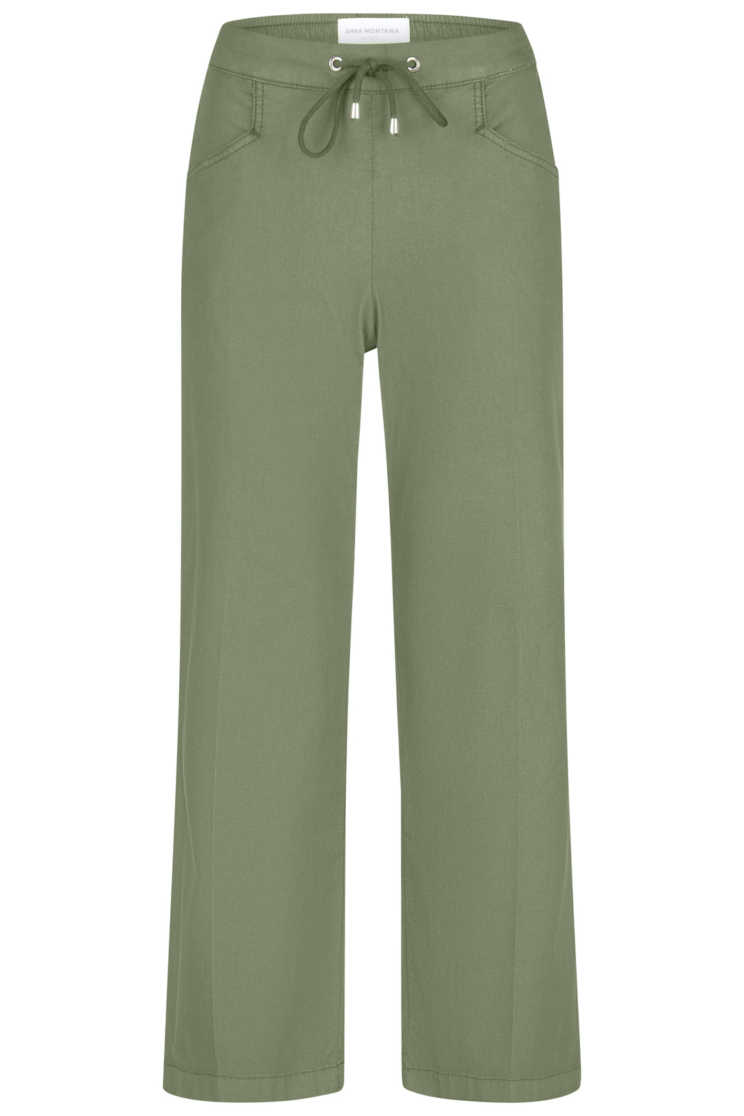 Anna Montana Meret 5614 784 Light Olive Green Culotte Munchen Trousers