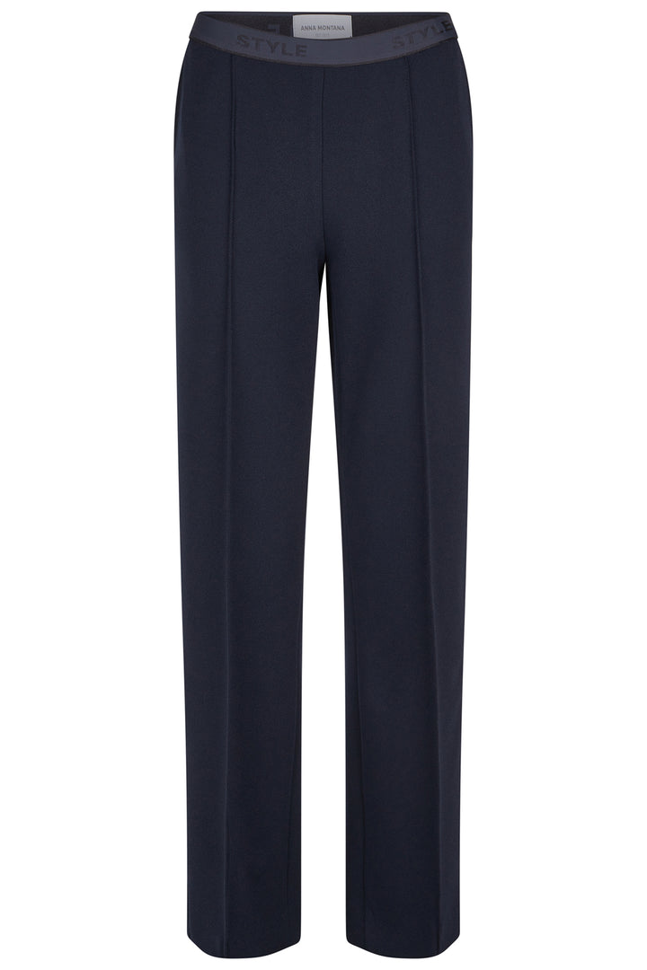 Anna Montana Mila 1410 2 Marine Navy Wide Leg Las Vegas Trousers