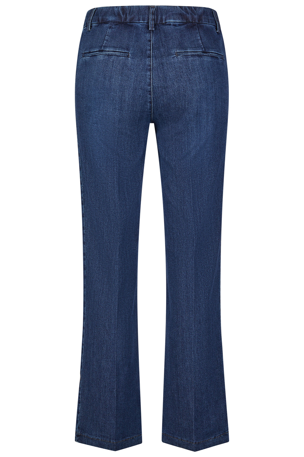 Anna Montana Pull-On Jeans Milano 1045 Used Stone Blue 51 Wide Leg - Shirley Allum Boutique