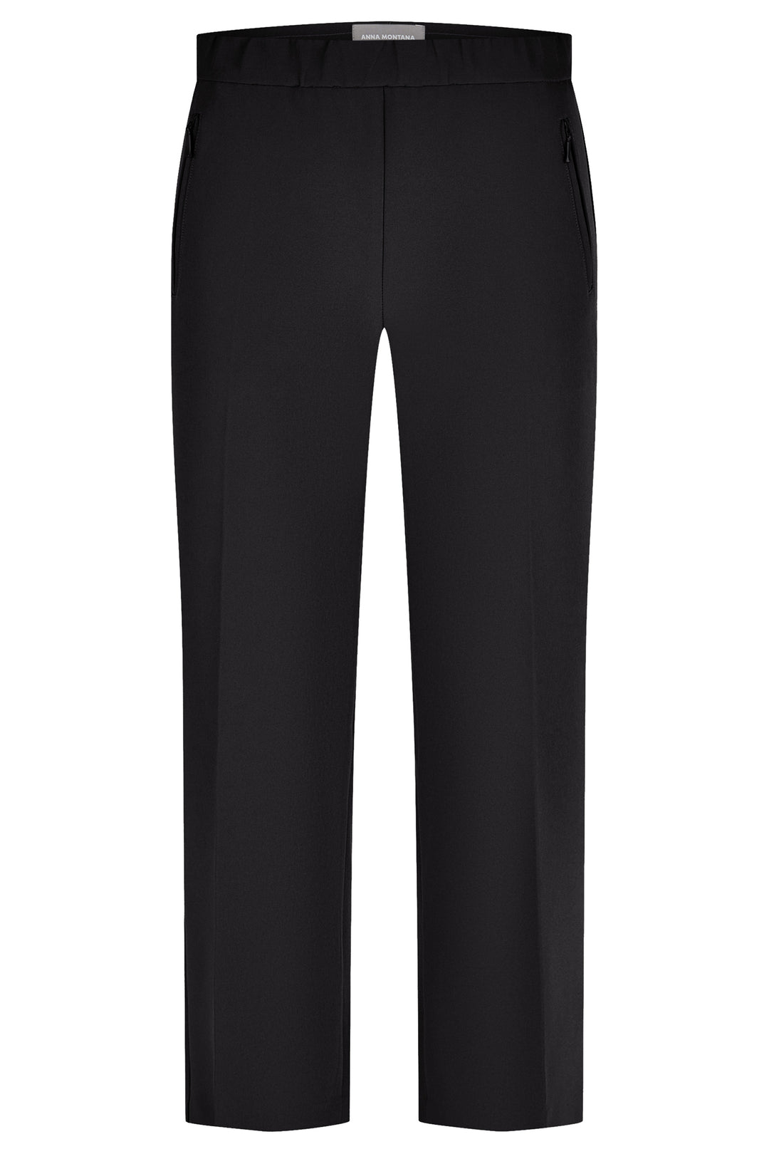 Anna Montana Rose 1007 1 Black Easy Flexi Relaxed Fit Trousers