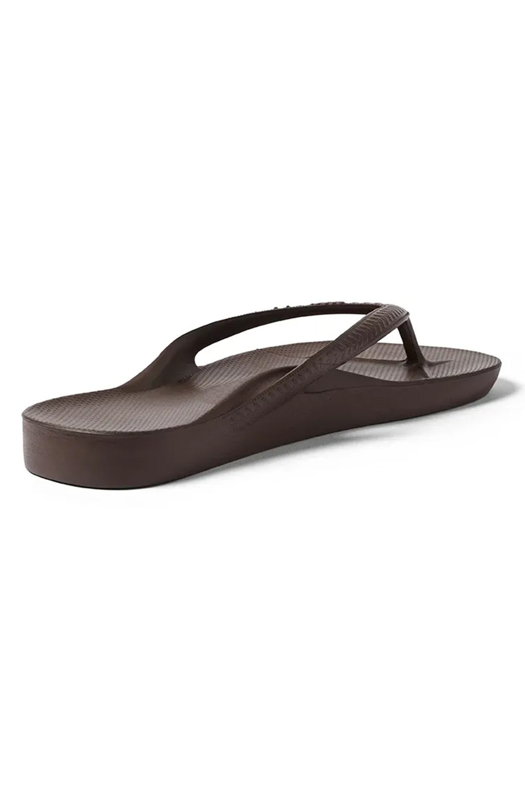 Archies arch support flip flops in brown at Shirley Allum