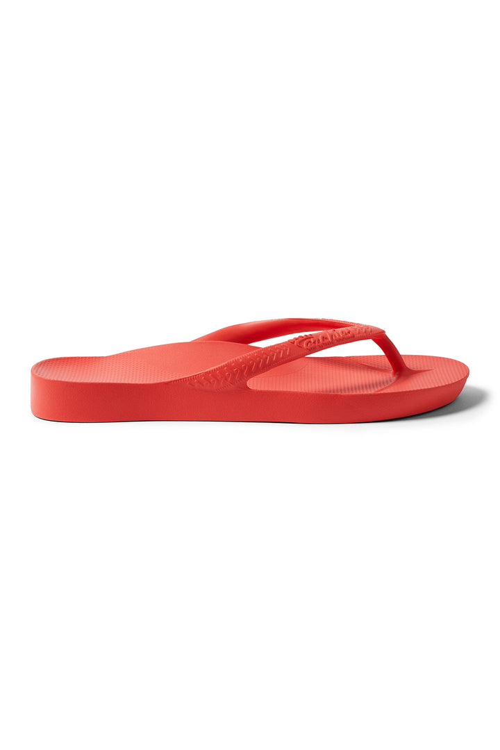 Archies Arch Support Flip Flops Coral, side view