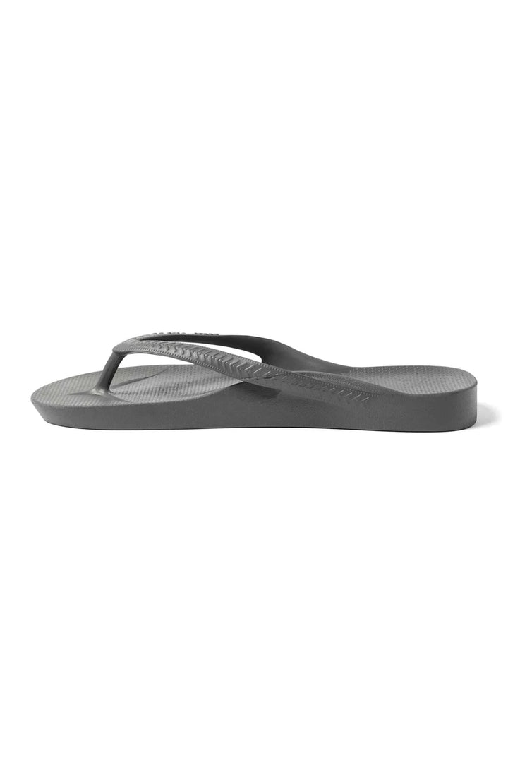 Archies Arch Support Flip Flops Grey, inner side view