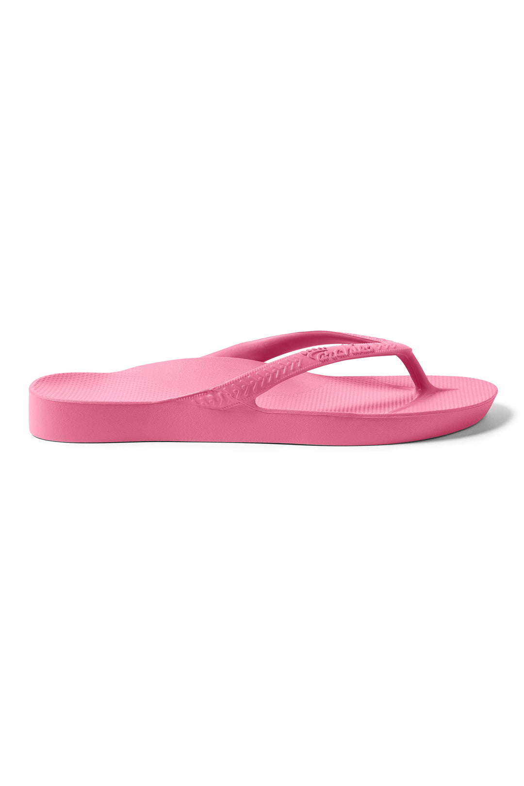 Archies arch support flip flops in hot pink at Shirley Allum
