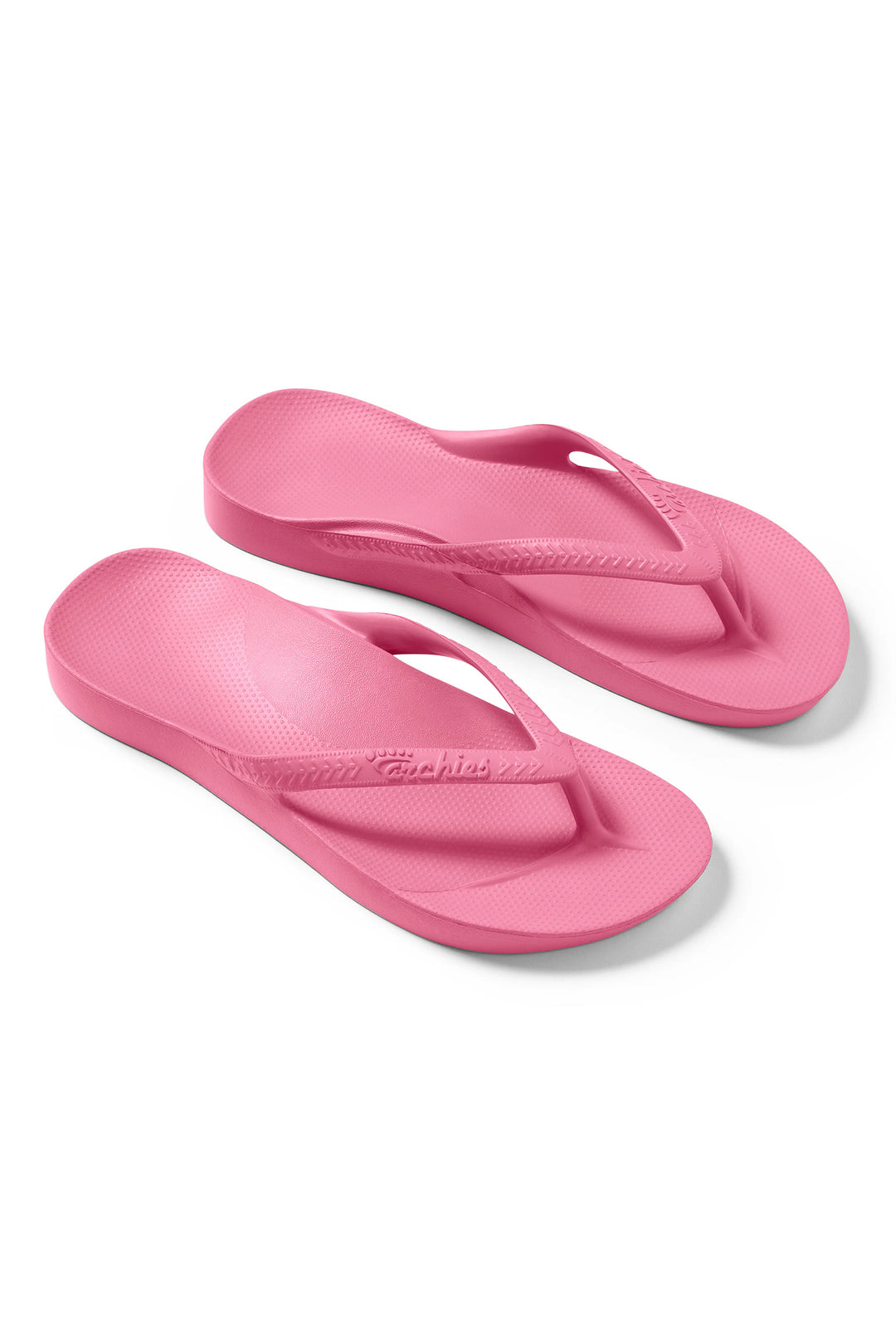 Archies arch support flip flops in hot pink at Shirley Allum