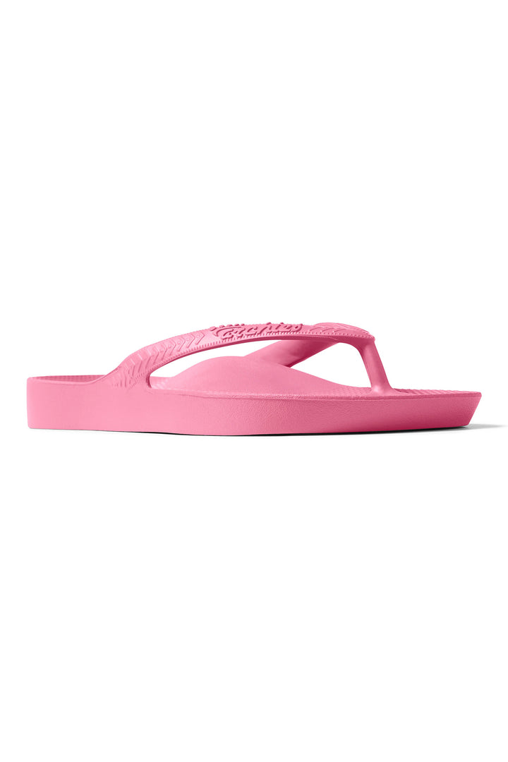 Archies arch support flip flops in hot pink at Shirley Allum