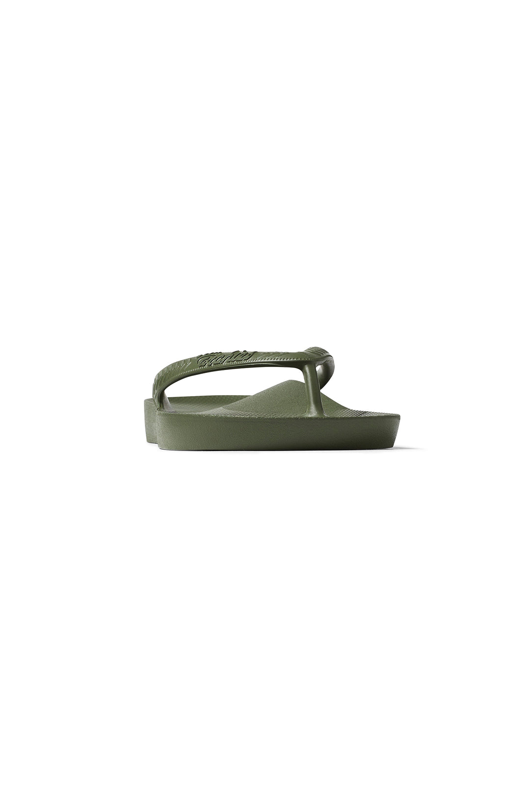 Archies Arch Support Flip Flops Khaki, front view