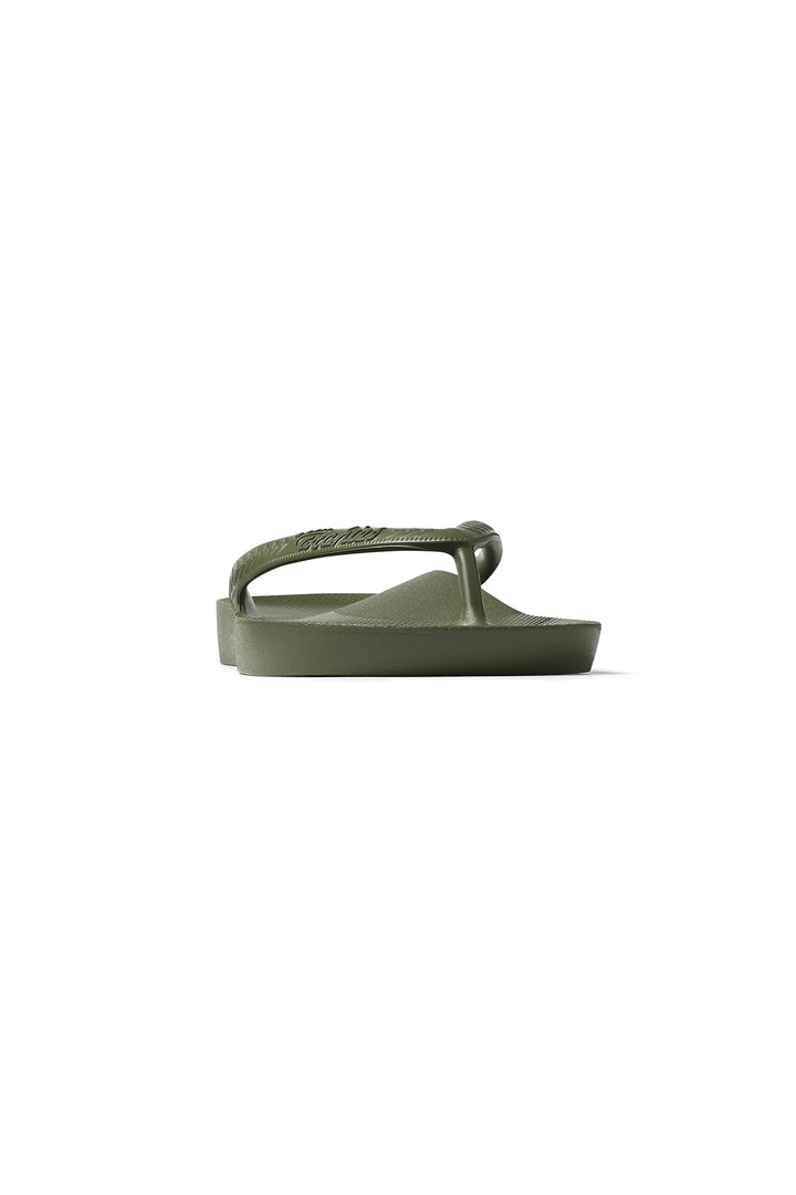 Archies Arch Support Flip Flops Khaki, front view