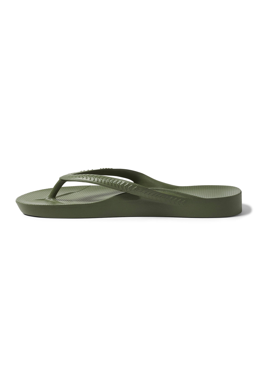 Archies Arch Support Flip Flops Khaki, inner side view