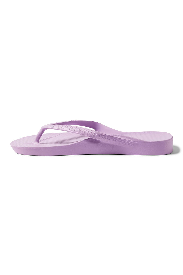 Archies arch support flip flops in lilac at Shirley Allum