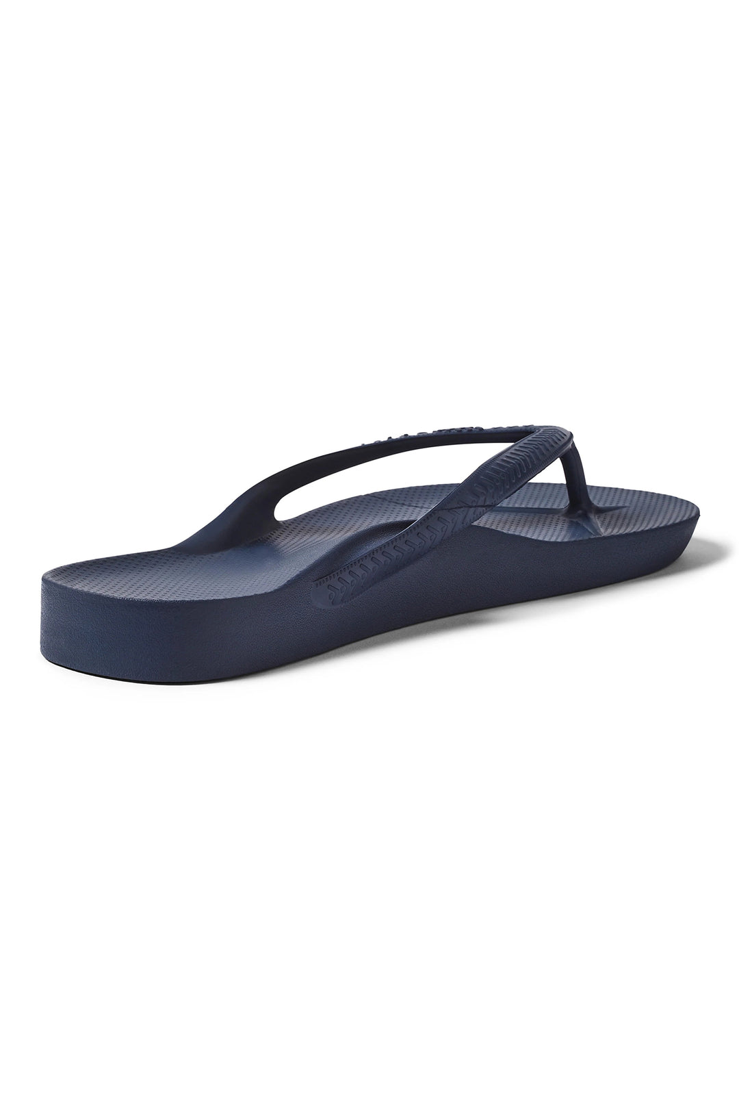 Archies arch support flip flops in navy at Shirley Allum