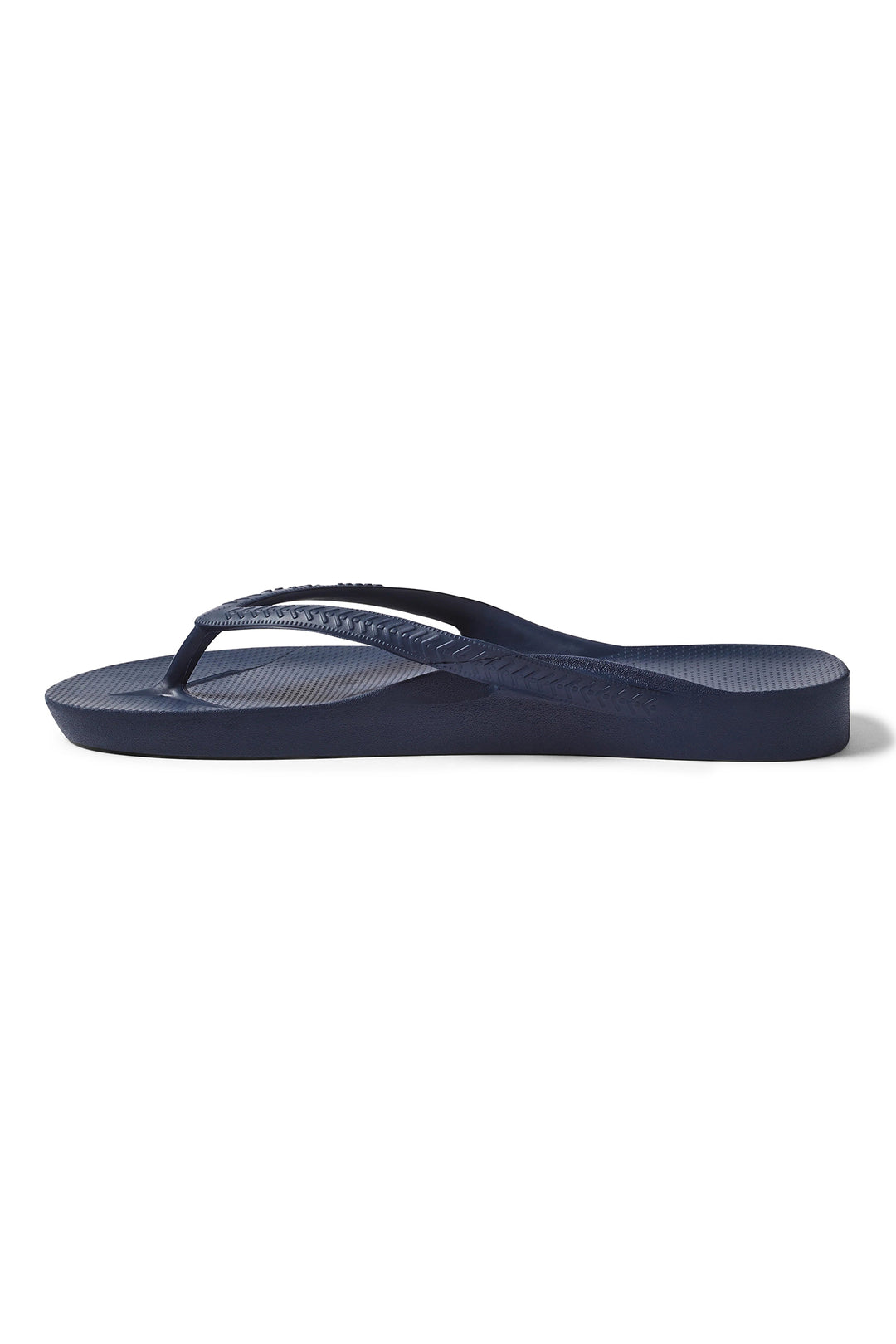 Archies arch support flip flops in navy at Shirley Allum