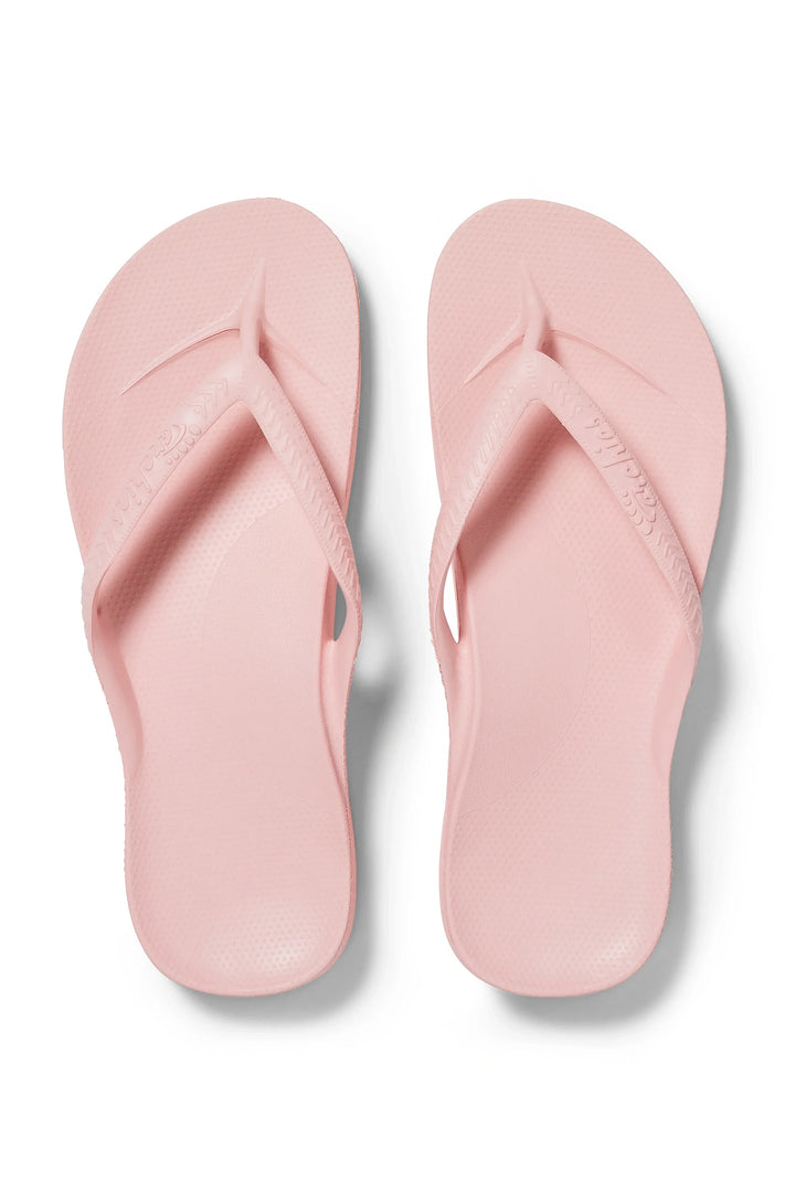 Archies arch support flip flops in pink at Shirley Allum
