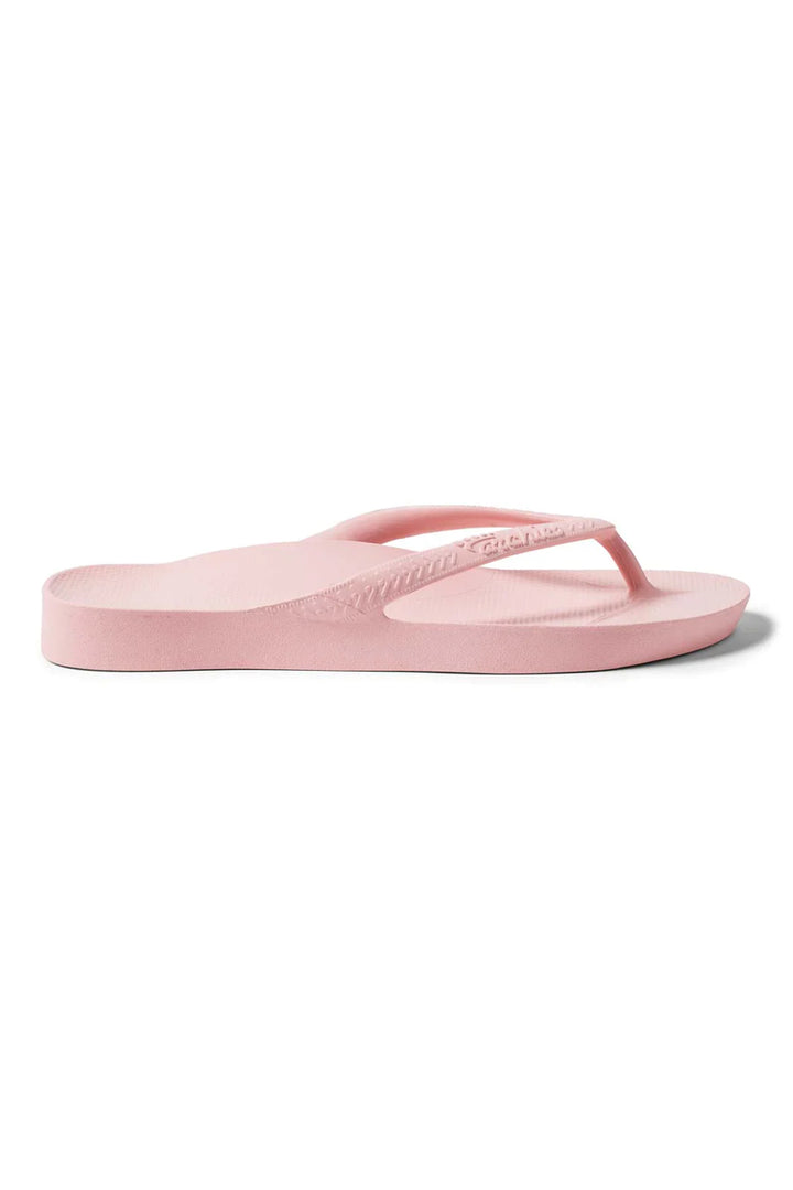 Archies arch support flip flops in pink at Shirley Allum