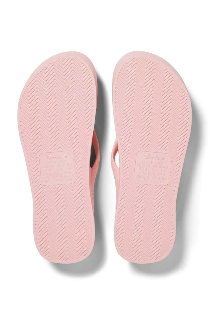 Archies arch support flip flops in pink at Shirley Allum