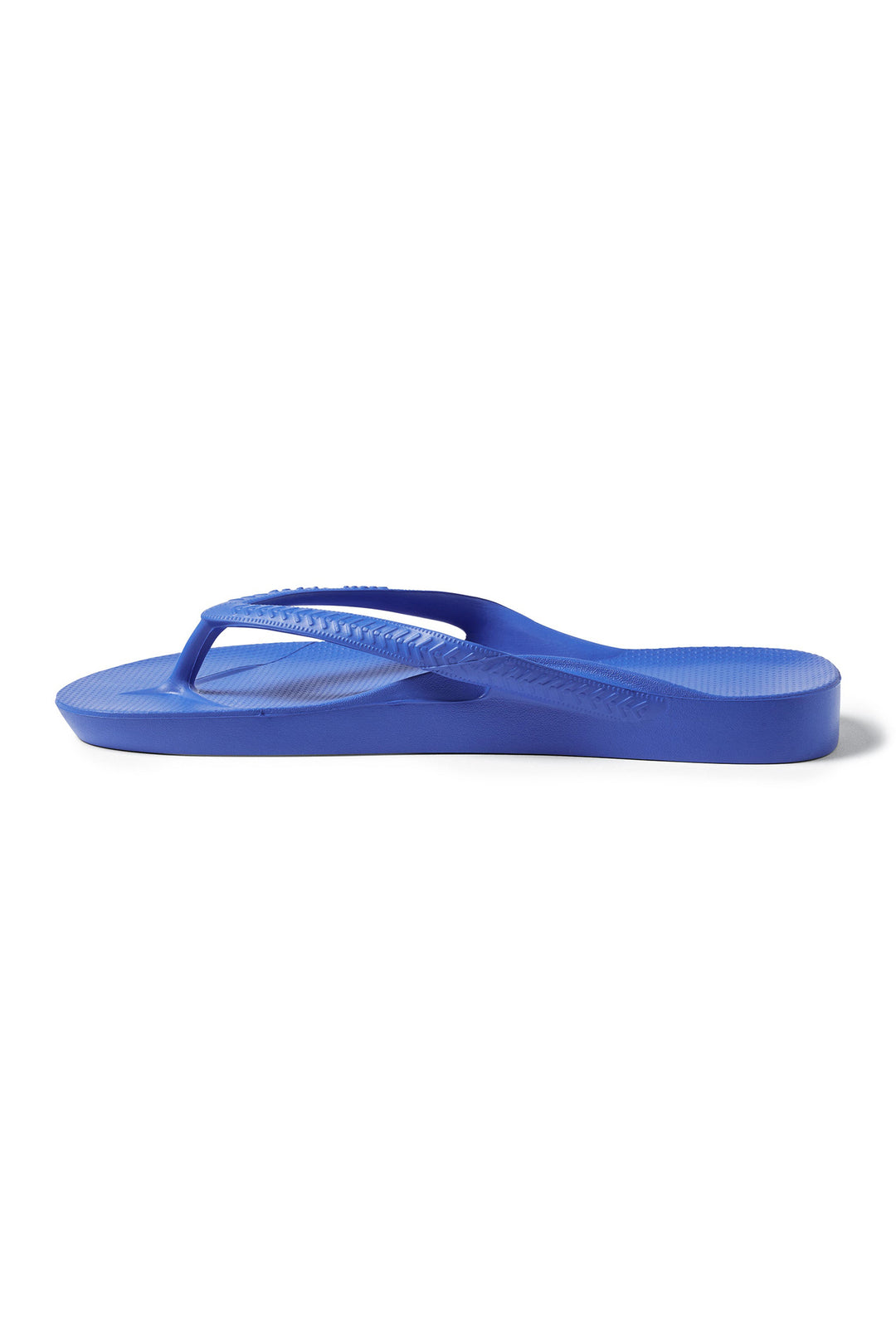 Archies Arch Support Flip Flops Royal Blue, side view