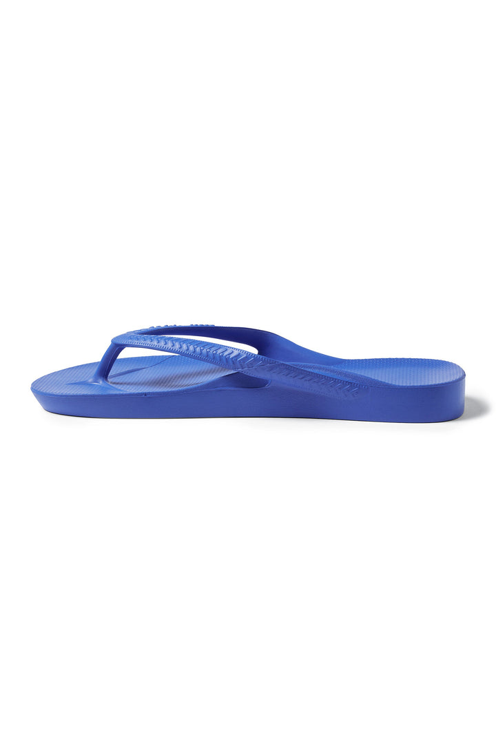 Archies Arch Support Flip Flops Royal Blue, side view