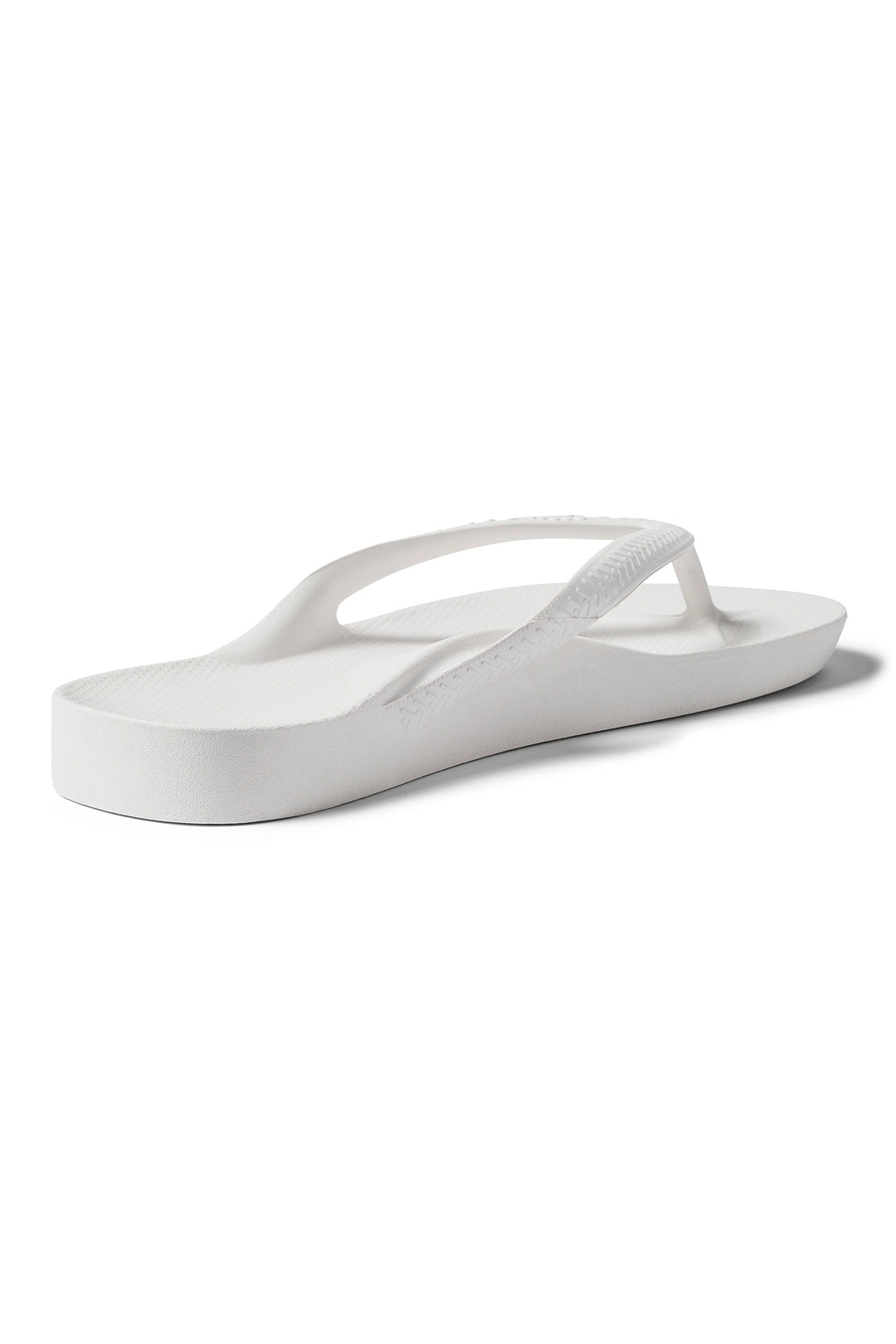 Archies arch support flip flops in white at Shirley Allum