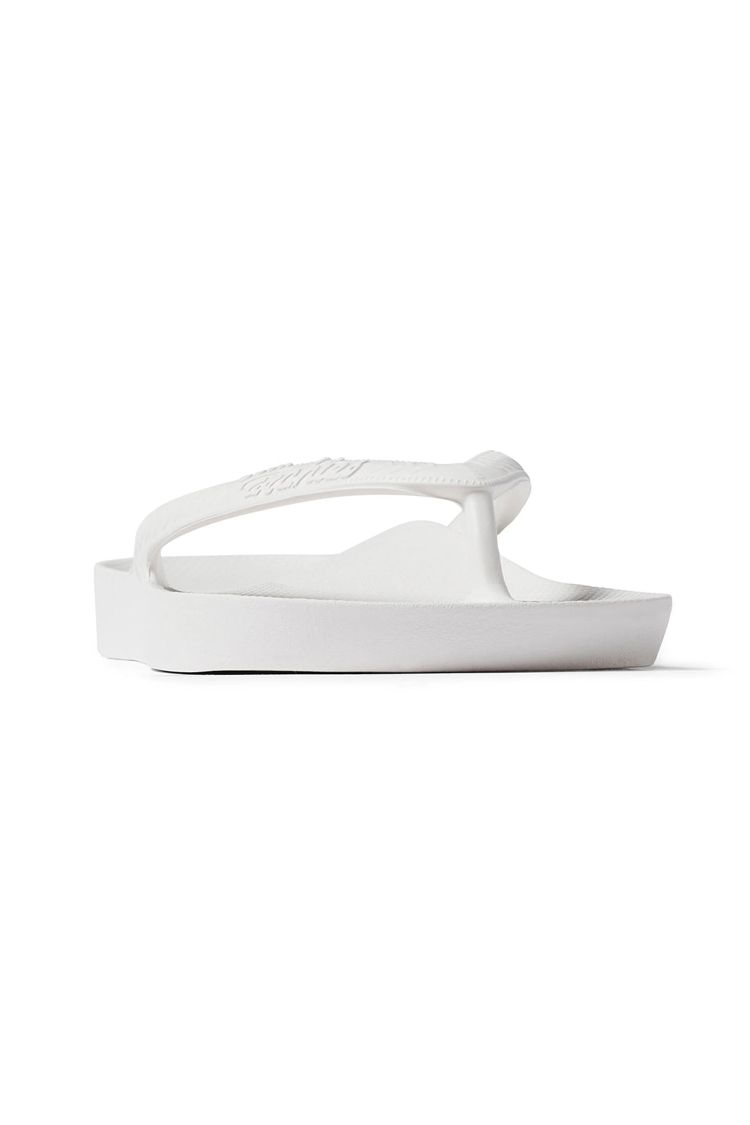 Archies arch support flip flops in white at Shirley Allum
