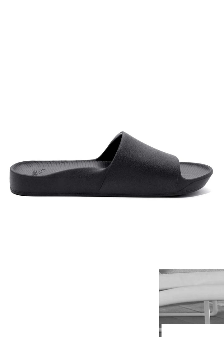 Archies arch support slides in black at Shirley Allum