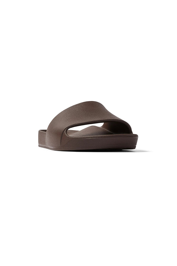 Archies Arch Support Slides Brown, front view