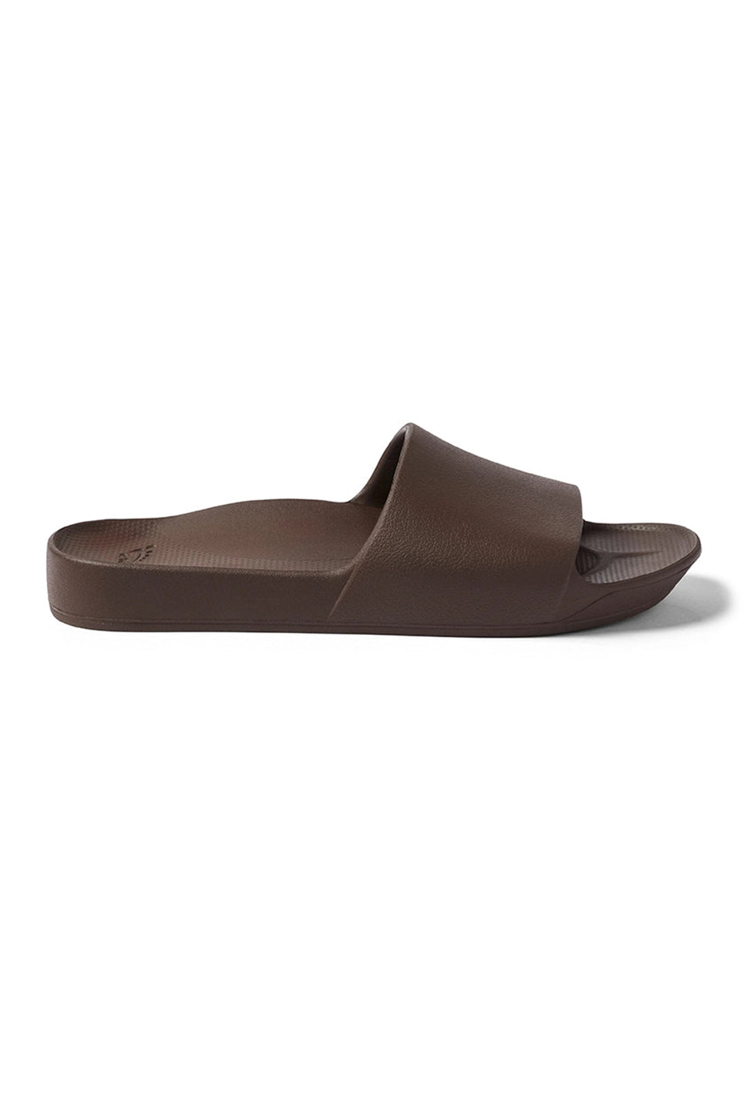 Archies Arch Support Slides Brown, outer side view
