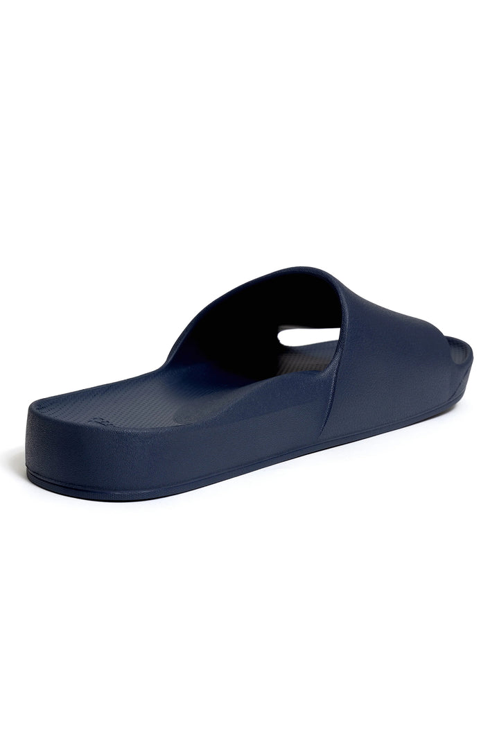 Archies arch support slides in navy at Shirley Allum